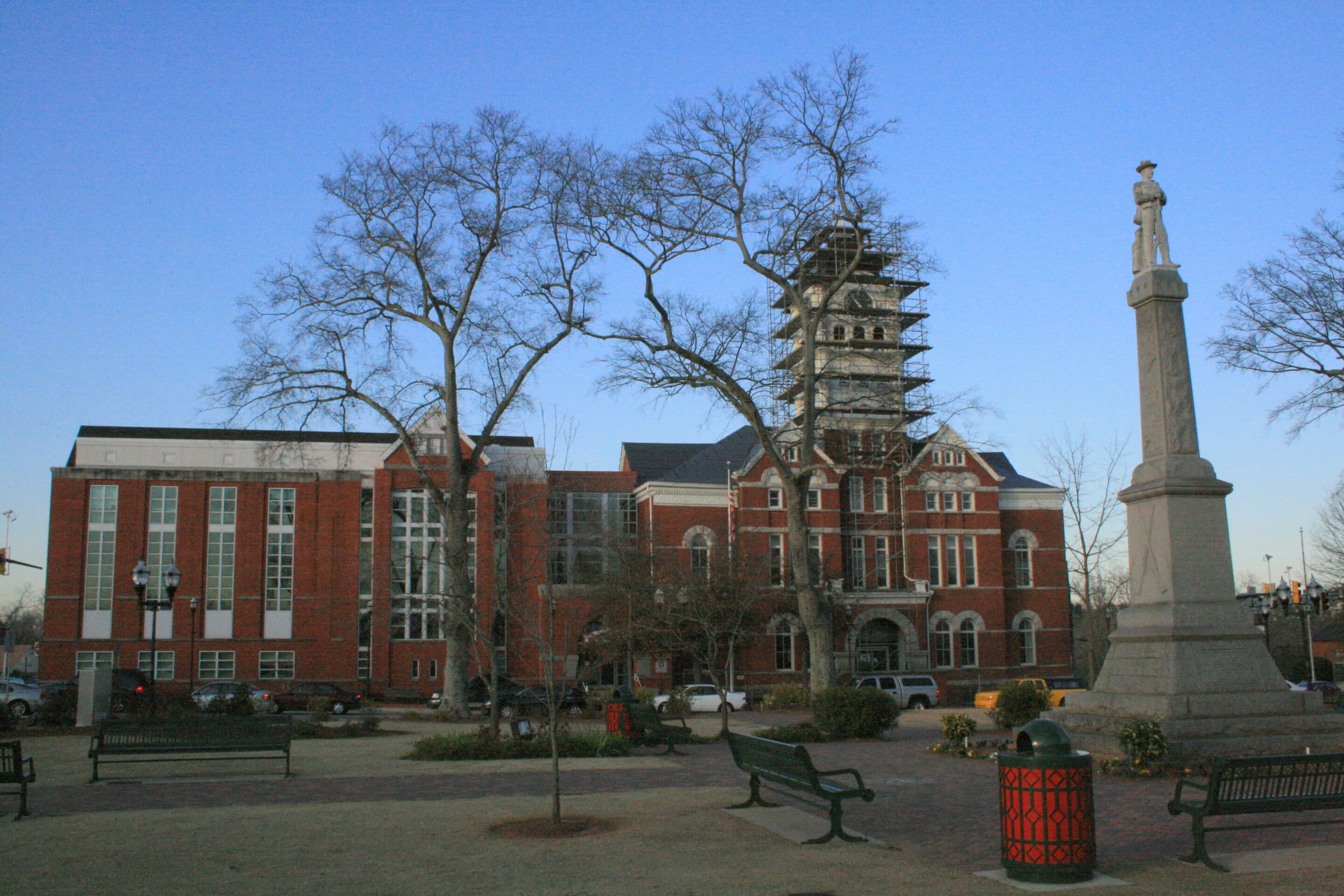The McDonough Square in the Winter